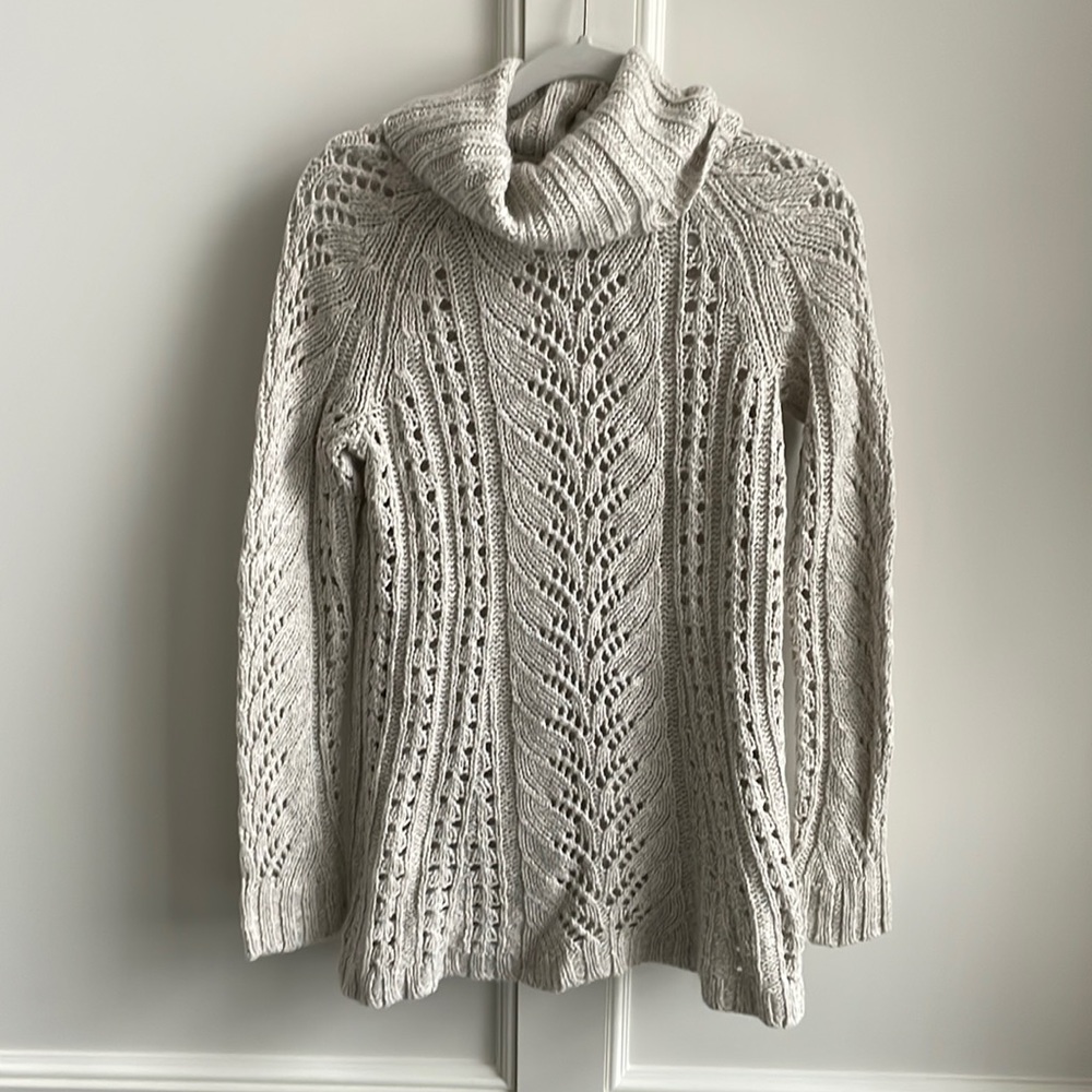 Anthropologie Sleeping in the Snow Turtleneck Sweater